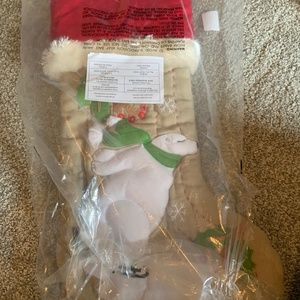 Pottery Barn Woodland Skating Polar Bear Stocking